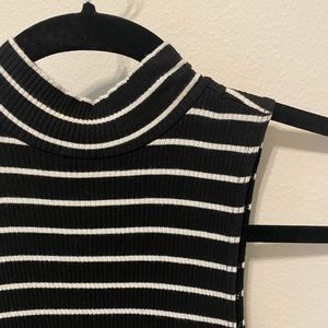 Black and white bodysuit